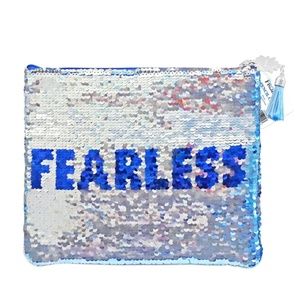 Disney Frozen 2 Elsa Flip Sequin Fearless Pouch NEW